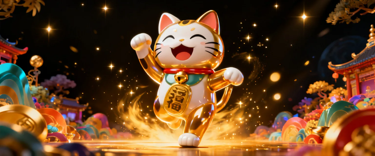 หน้าปกเกม ลัคกี้เนโกะ แมวกวักนำโชค (Lucky Neko) ทดลองเล่นฟรี
